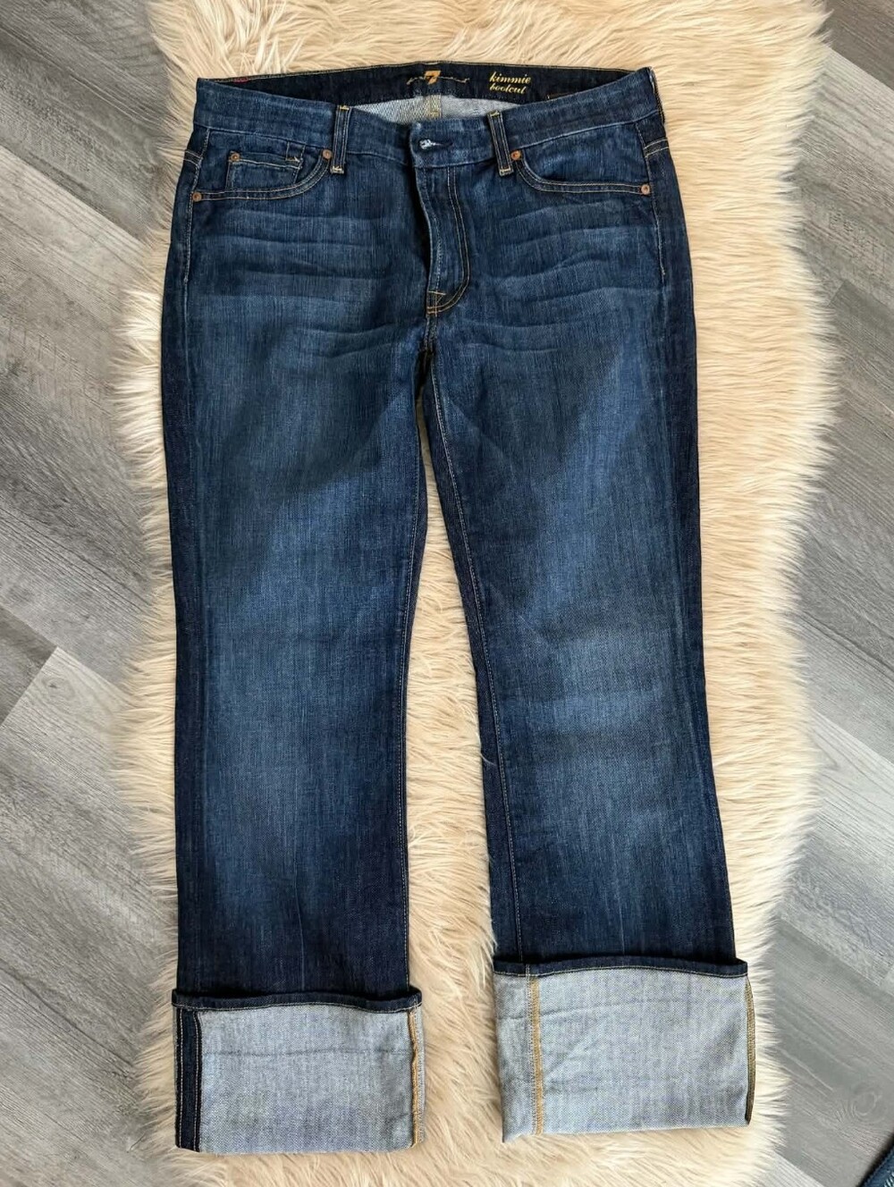 7 For All Mankind Kimmie Bootcut Jeans Dark Wash Women's Size 32